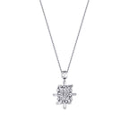 0,26 Carat Diamond Baguette Necklace