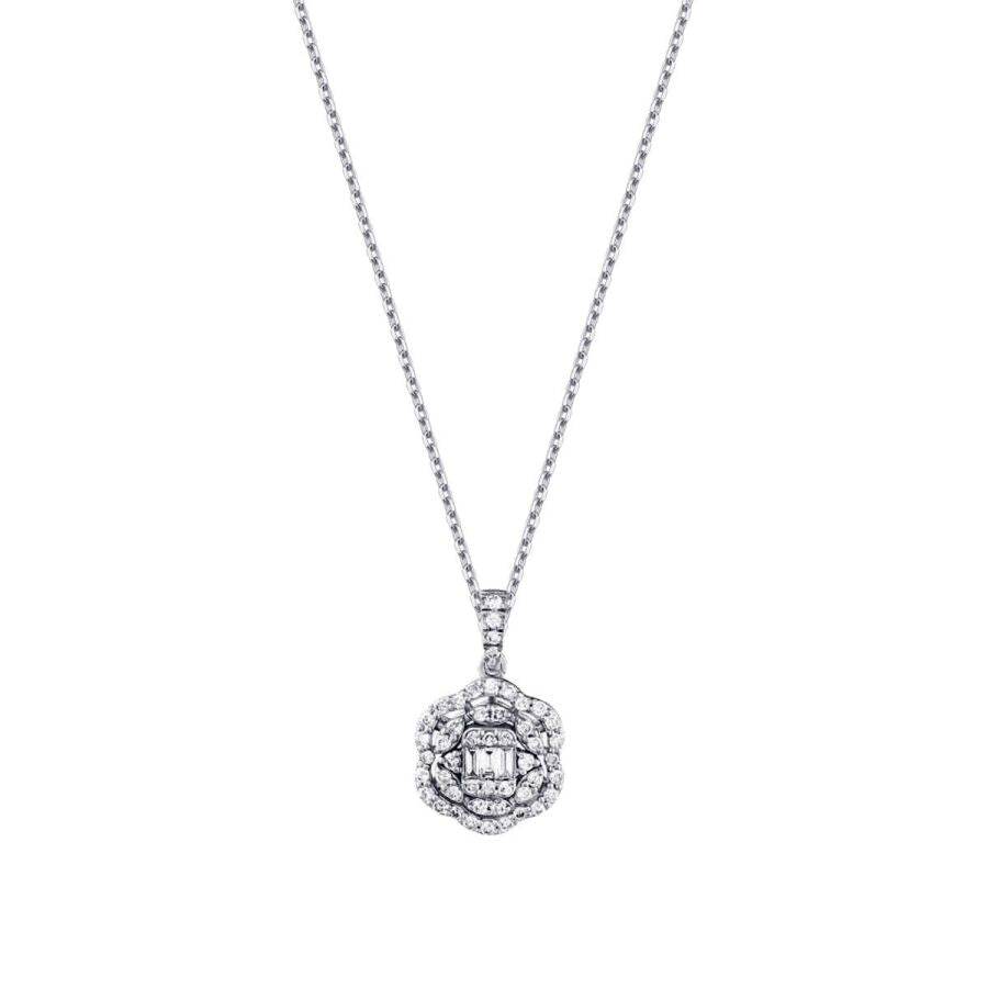 0,31 Carat Diamond Trend Baguette Necklace