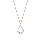 0,34 Carat Diamond Baguette Necklace