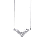 0,43 Carat Diamond Baguette Necklace