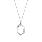0,31 Carat Diamond Baguette Necklace