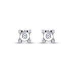 0.08 Carat Diamond Solitaire Earrings