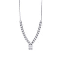 0,56 Carat Diamond Baguette Necklace