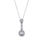 0,19 Carat Diamond Baguette Necklace