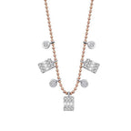 0,46 Carat Diamond Baguette Necklace