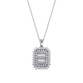0,63 Carat Diamond Baguette Necklace