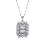 0,63 Carat Diamond Baguette Necklace