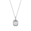 0,36 Carat Diamond Baguette Necklace