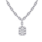 0,56 Carat Diamond Baguette Necklace
