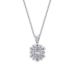 0,49 Carat Diamond Baguette Necklace