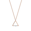 0,07 Carat Diamond Baguette Triangle Necklace