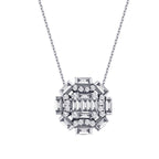 0,48 Carat Diamond Baguette Necklace