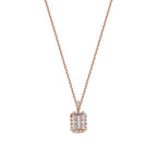 0,37 Carat Diamond Baguette Necklace