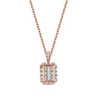 0,37 Carat Diamond Baguette Necklace