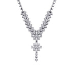 0,69 Carat Diamond Baguette Necklace