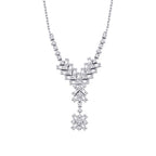 0,45 Carat Diamond Baguette Necklace