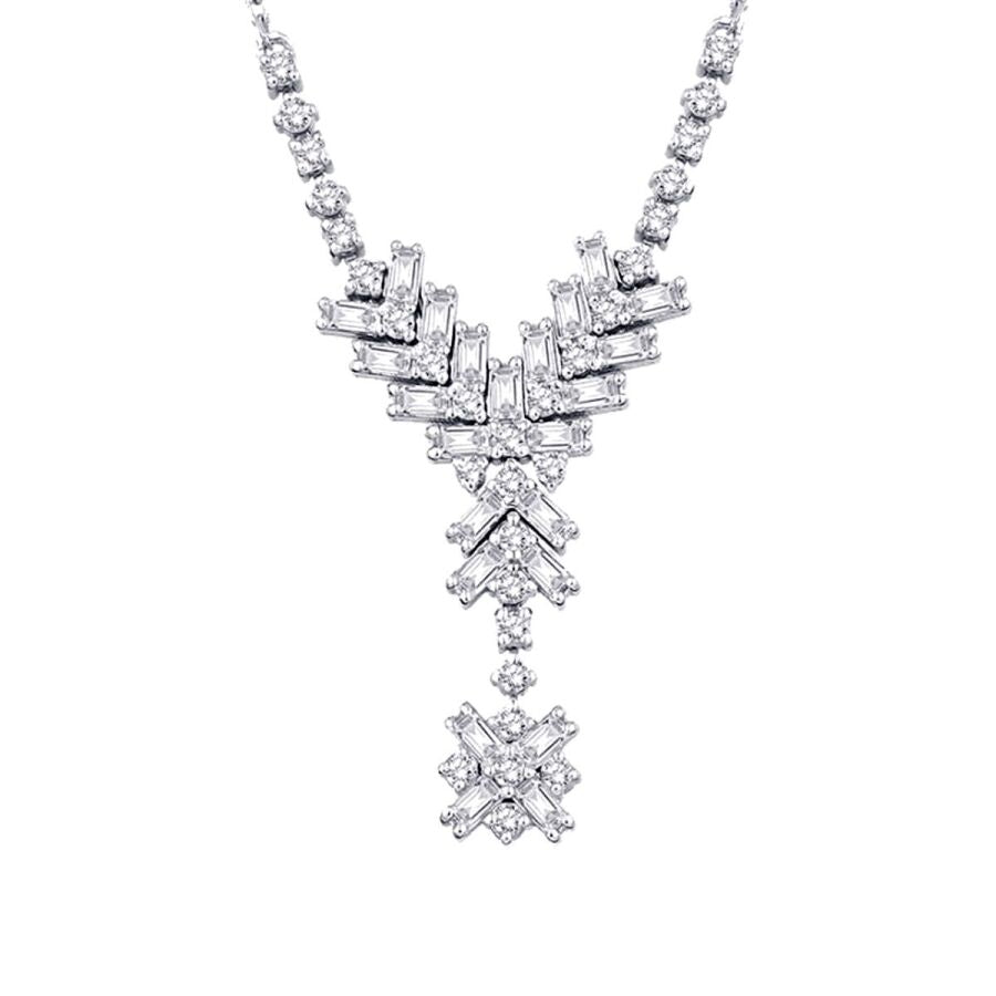 0,45 Carat Diamond Baguette Necklace