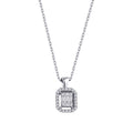 0,14 Carat Diamond Baguette Necklace