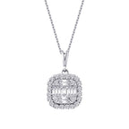 0,51 Carat Diamond Baguette Necklace