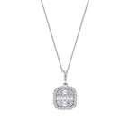 0,51 Carat Diamond Baguette Necklace