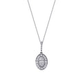 0,19 Carat Diamond Baguette Necklace