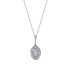 0,19 Carat Diamond Baguette Necklace