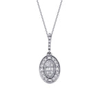 0,19 Carat Diamond Baguette Necklace