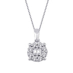 0,23 Carat Diamond Baguette Necklace