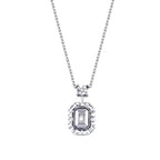 0,05 Carat Diamond Baguette Necklace