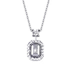 0,05 Carat Diamond Baguette Necklace
