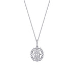 0,26 Carat Diamond Baguette Necklace