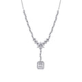 1,50 Carat Diamond Baguette Necklace