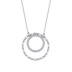 0,66 Carat Diamond Baguette Necklace
