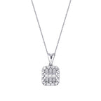 0,19 Carat Diamond Baguette Necklace