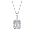 0,15 Carat Diamond Baguette Necklace