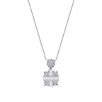 0,38 Carat Diamond Baguette Necklace