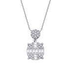 0,38 Carat Diamond Baguette Necklace