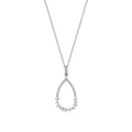 0,22 Carat Diamond Baguette Necklace