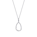 0,22 Carat Diamond Baguette Necklace