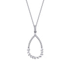 0,22 Carat Diamond Baguette Necklace