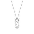 0,09 Carat Diamond Baguette Necklace