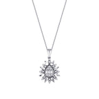 0,19 Carat Diamond Baguette Necklace