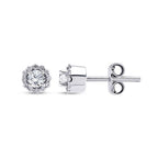 0,37 Carat Diamond Solitaire Earrings