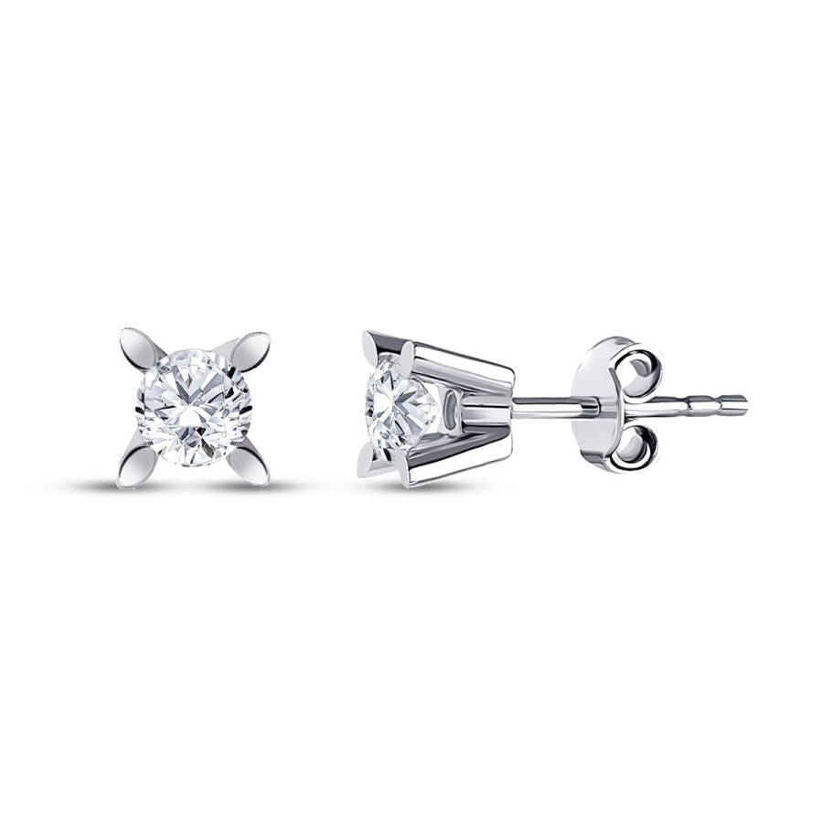 0,60 Carat Diamond Solitaire Earrings