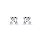 0,08 Carat Diamond Solitaire Earrings