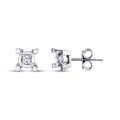 0,08 Carat Diamond Solitaire Earrings
