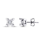 0,08 Carat Diamond Solitaire Earrings