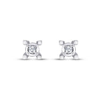 0,08 Carat Diamond Solitaire Earrings