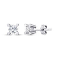 0,90 Carat Diamond Solitaire Earrings