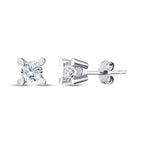 0,90 Carat Diamond Solitaire Earrings